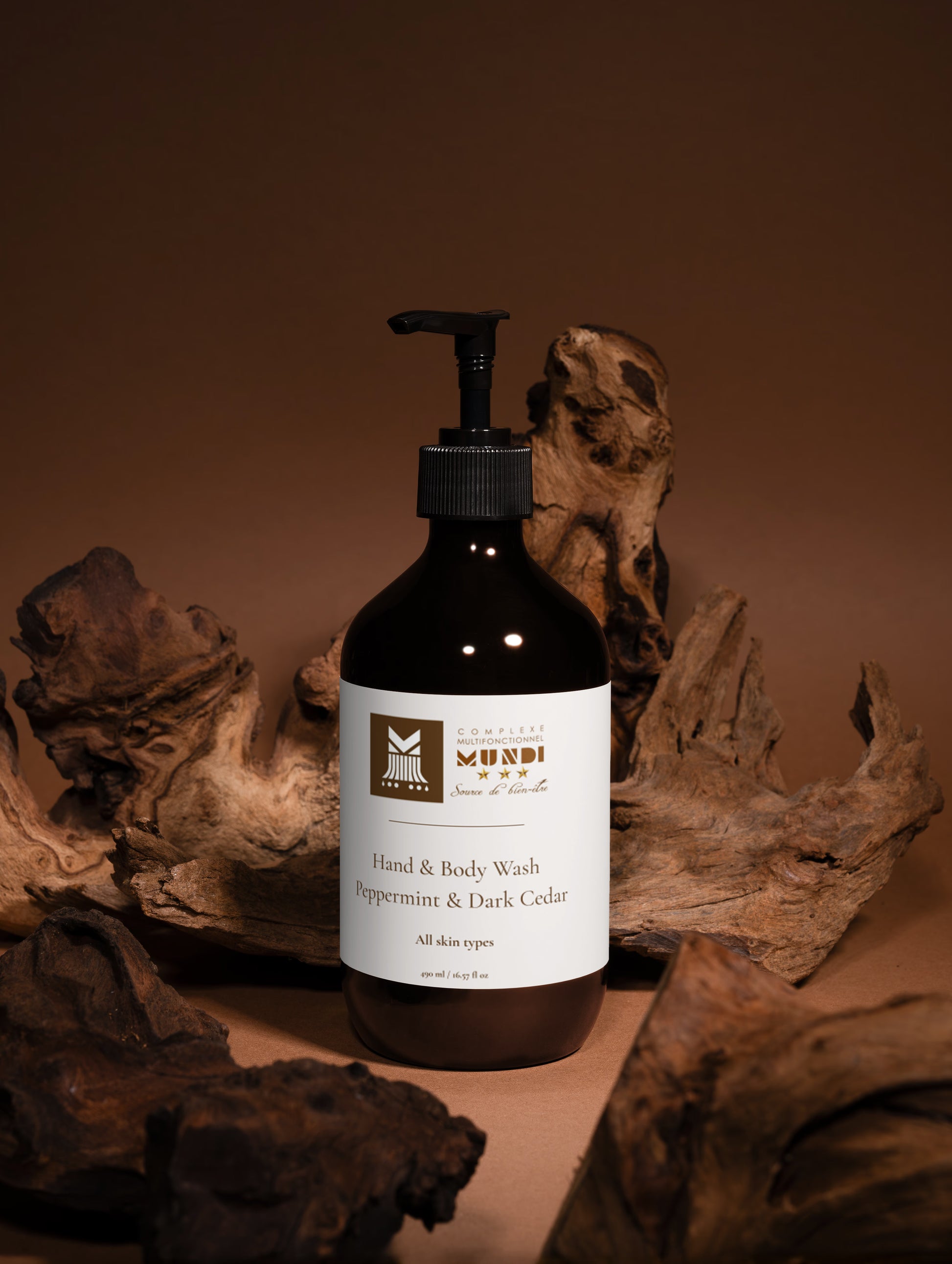Hand & Body Wash, Peppermint & Dark Cedar Mundi | Zachoo
