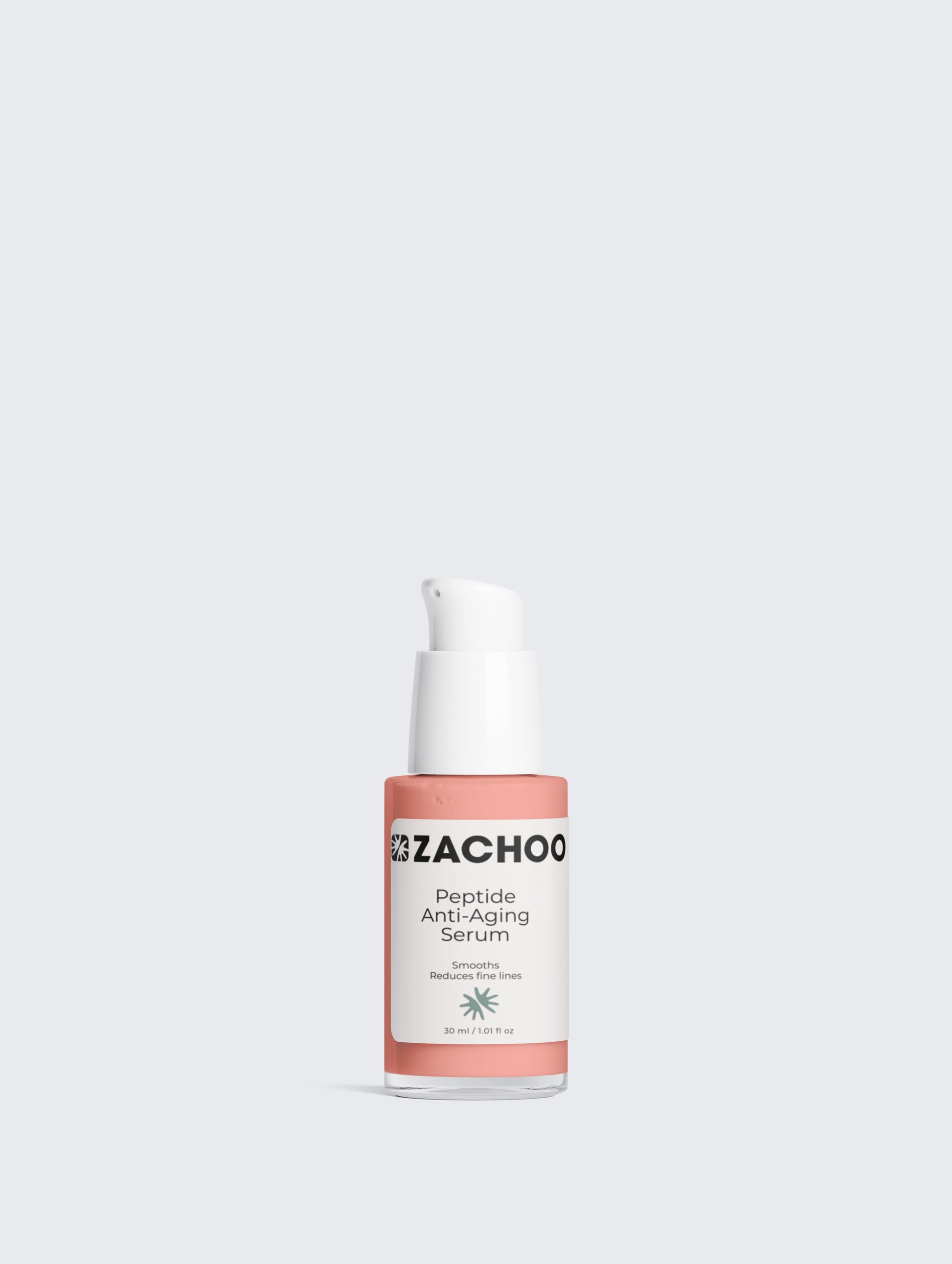 Sérum Visage Lissant aux Peptides & Acide Hyaluronique - Anti-âge & Fermeté - 99% Naturel - Ecocert - 30ml | Zachoo