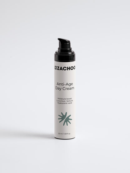 Crème Anti‑Âge de Jour – Rides, Fermeté & Éclat – 100 % Naturelle – Actif Marin & Acide Hyaluronique – 50 ml | Zachoo