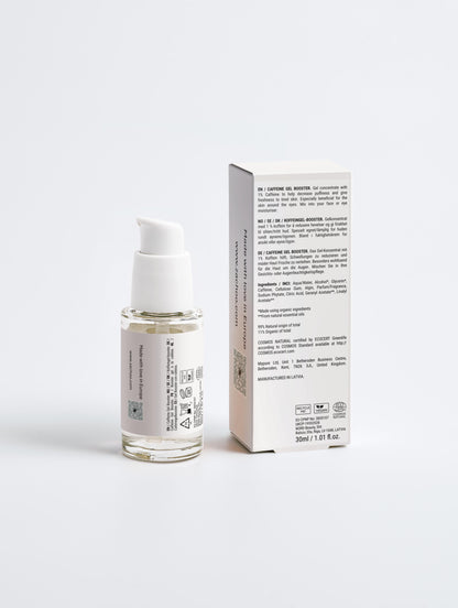 Gel Contour des Yeux à la Caféine – Anti‑Poches & Regard Réveillé – Certifié ECOCERT – 30 ml | Zachoo