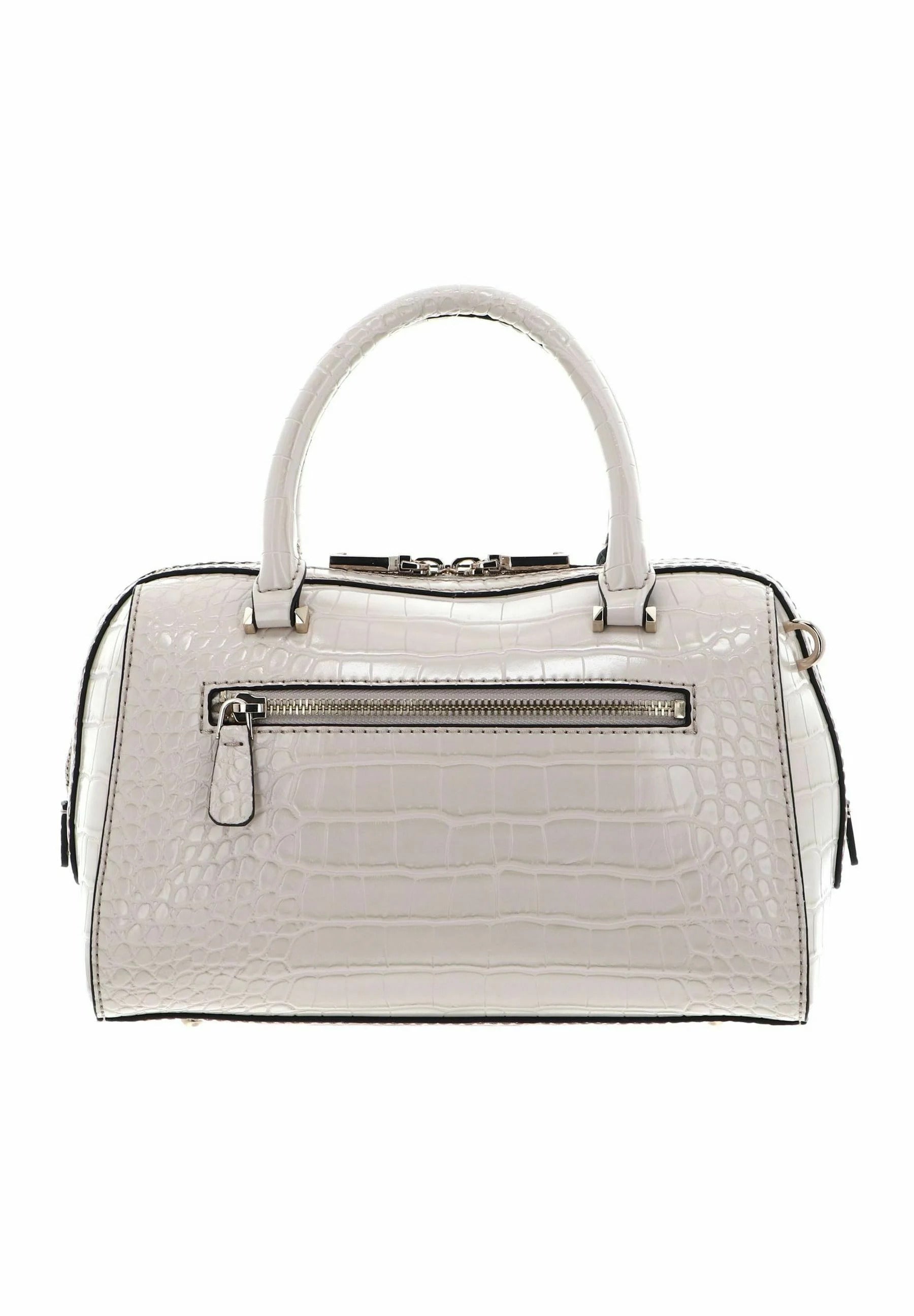 Sac Allure Voyage, élégant avec une texture crocodile et détails en contraste.