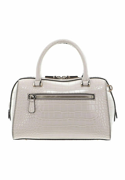Sac Allure Voyage, élégant avec une texture crocodile et détails en contraste.