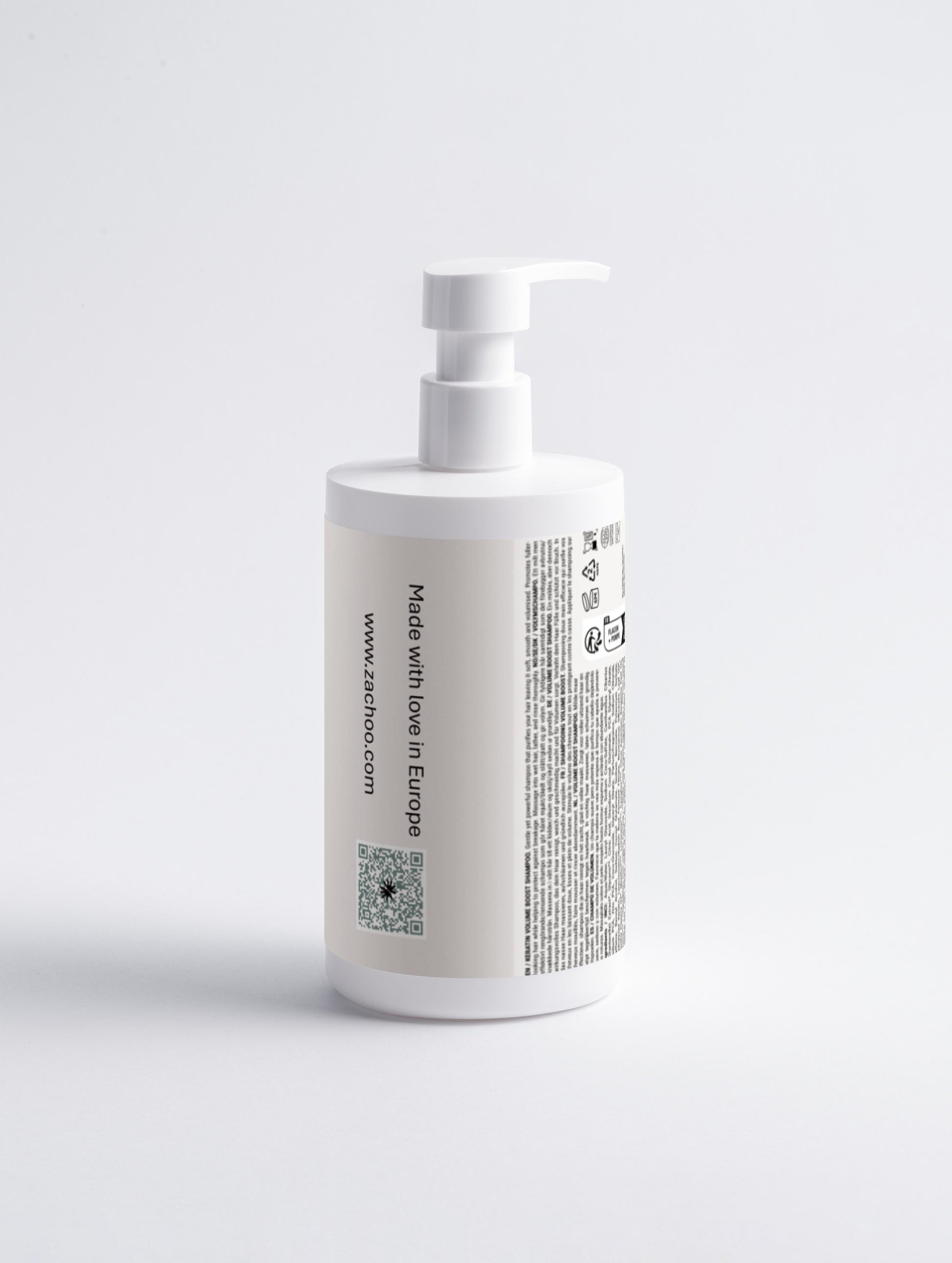Shampooing Volume & Kératine – Force & Épaisseur – 99 % Naturel - 390 ml | Zachoo
