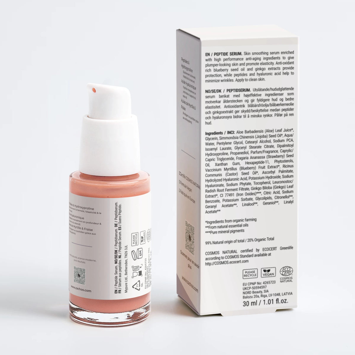 Sérum Visage Lissant aux Peptides - Anti-âge & Fermeté | Zachoo