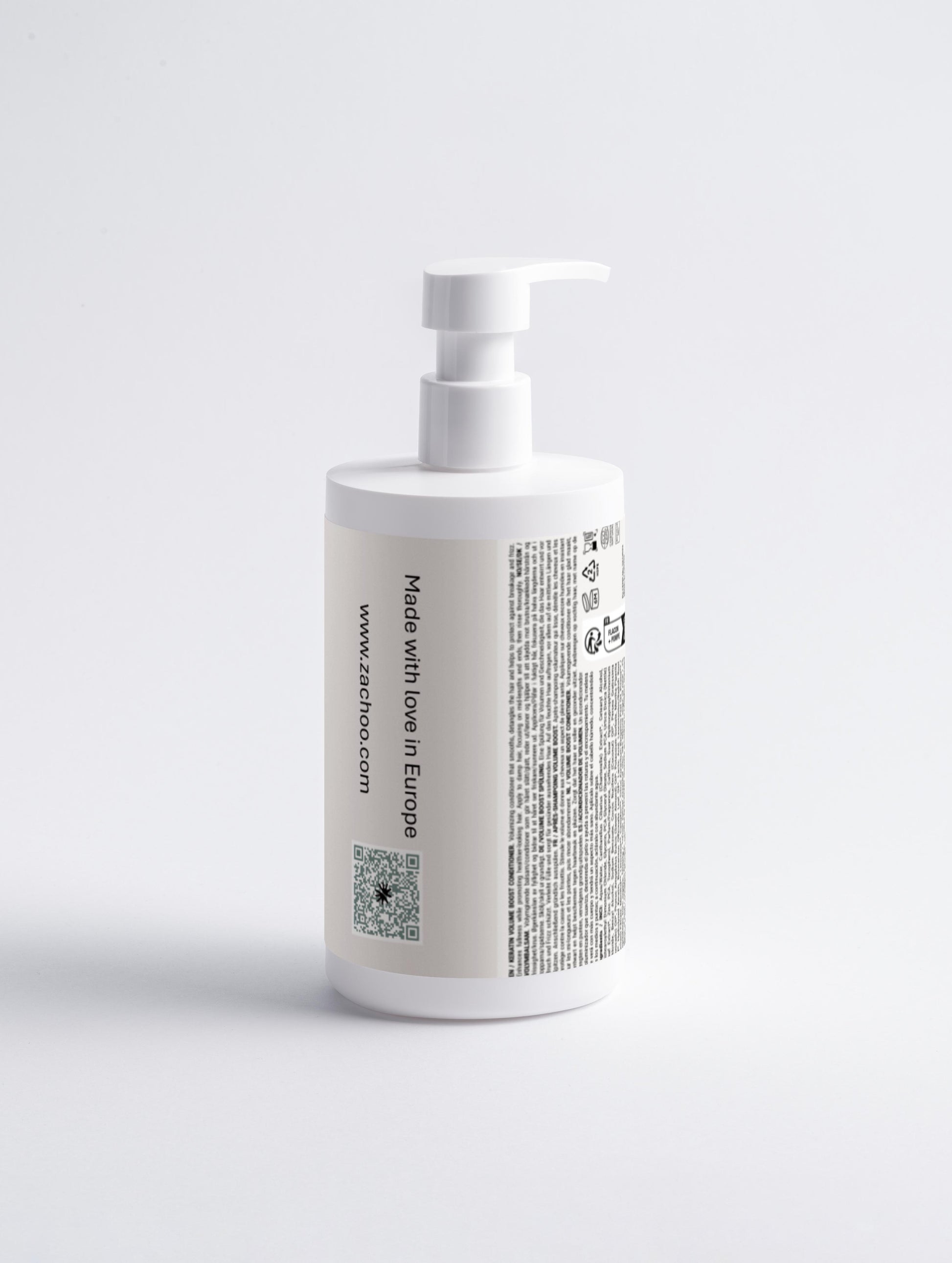 Après‑Shampooing Volume & Kératine – Force & Densité – 98 % Naturel - 390 ml | Zachoo