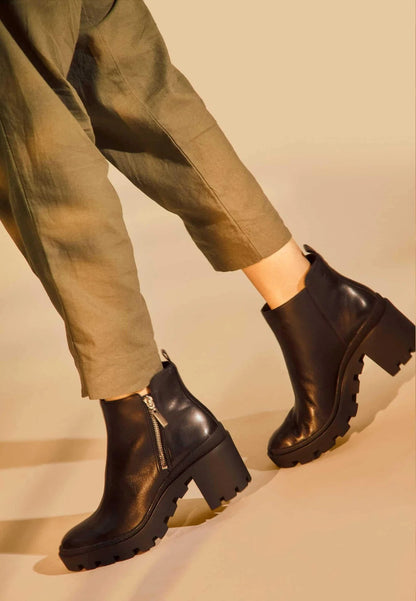 Bottines femme en cuir de chèvre – Nivora | Zachoo