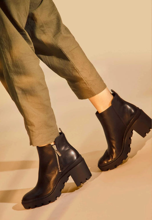 Bottines femme en cuir de chèvre – Nivora | Zachoo