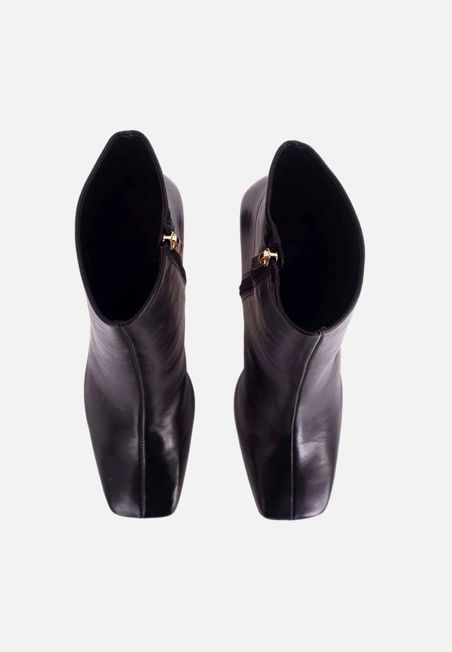 Bottes femme en cuir de chèvre vert avec talon carré 7,6 cm – Selvara | Zachoo