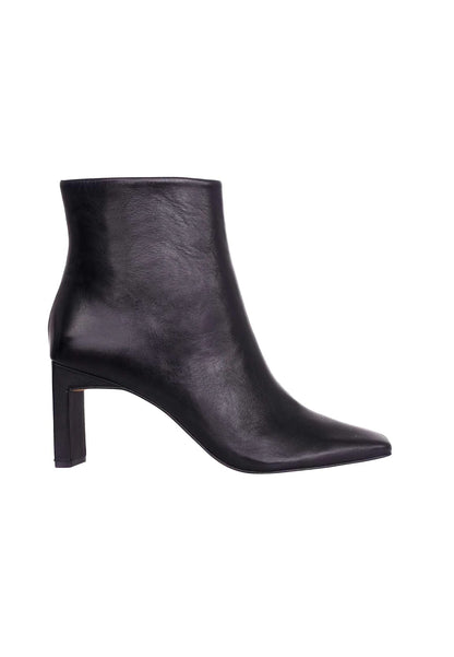 Bottes femme en cuir de chèvre vert avec talon carré 7,6 cm – Selvara | Zachoo