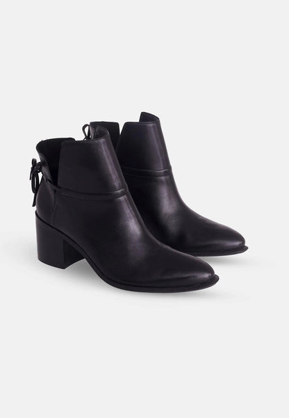 Bottines femme en cuir noir – Attalea 41 | Zachoo