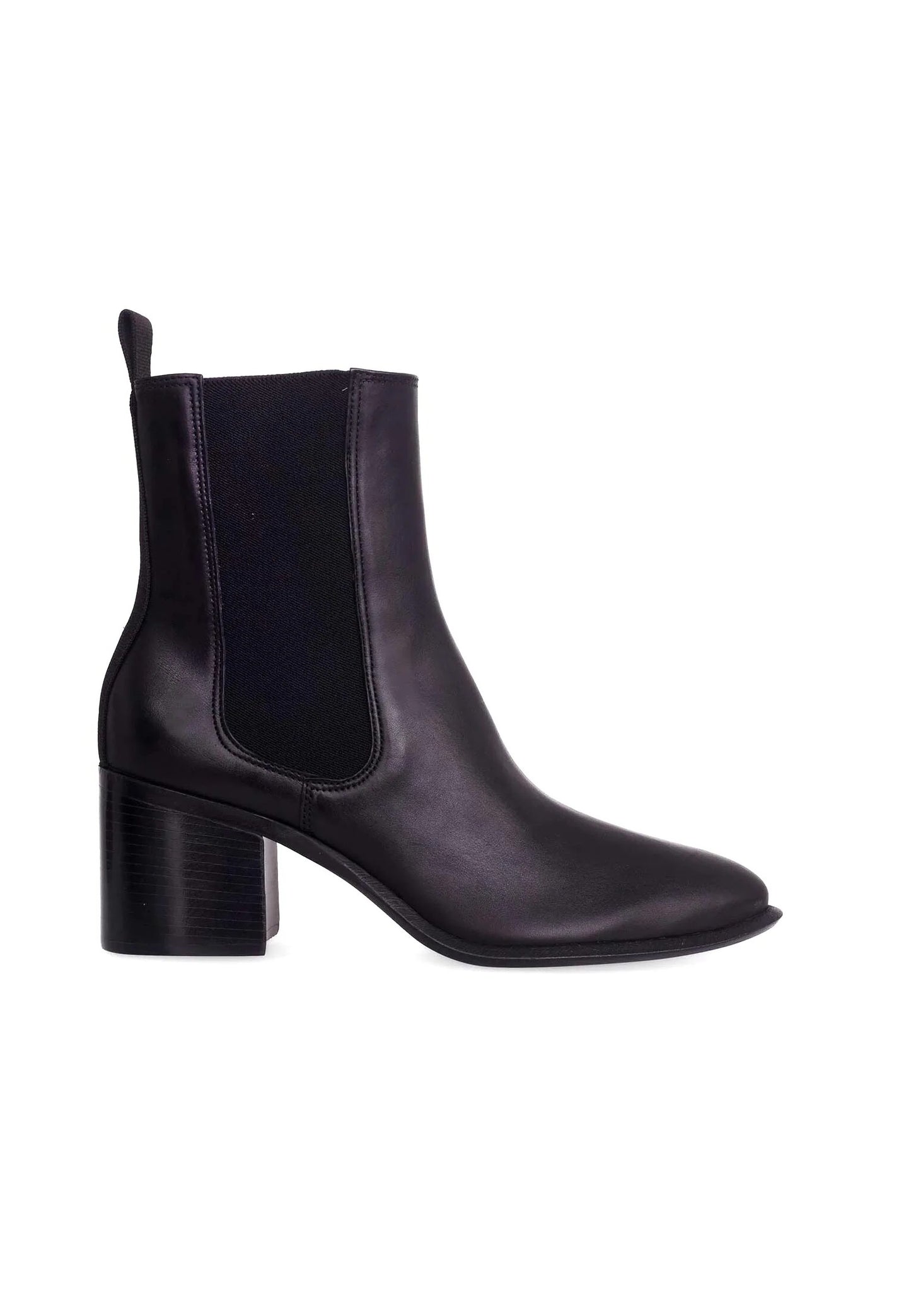 Bottines femme en cuir avec talon bloc 6,5 cm – Canna | Zachoo