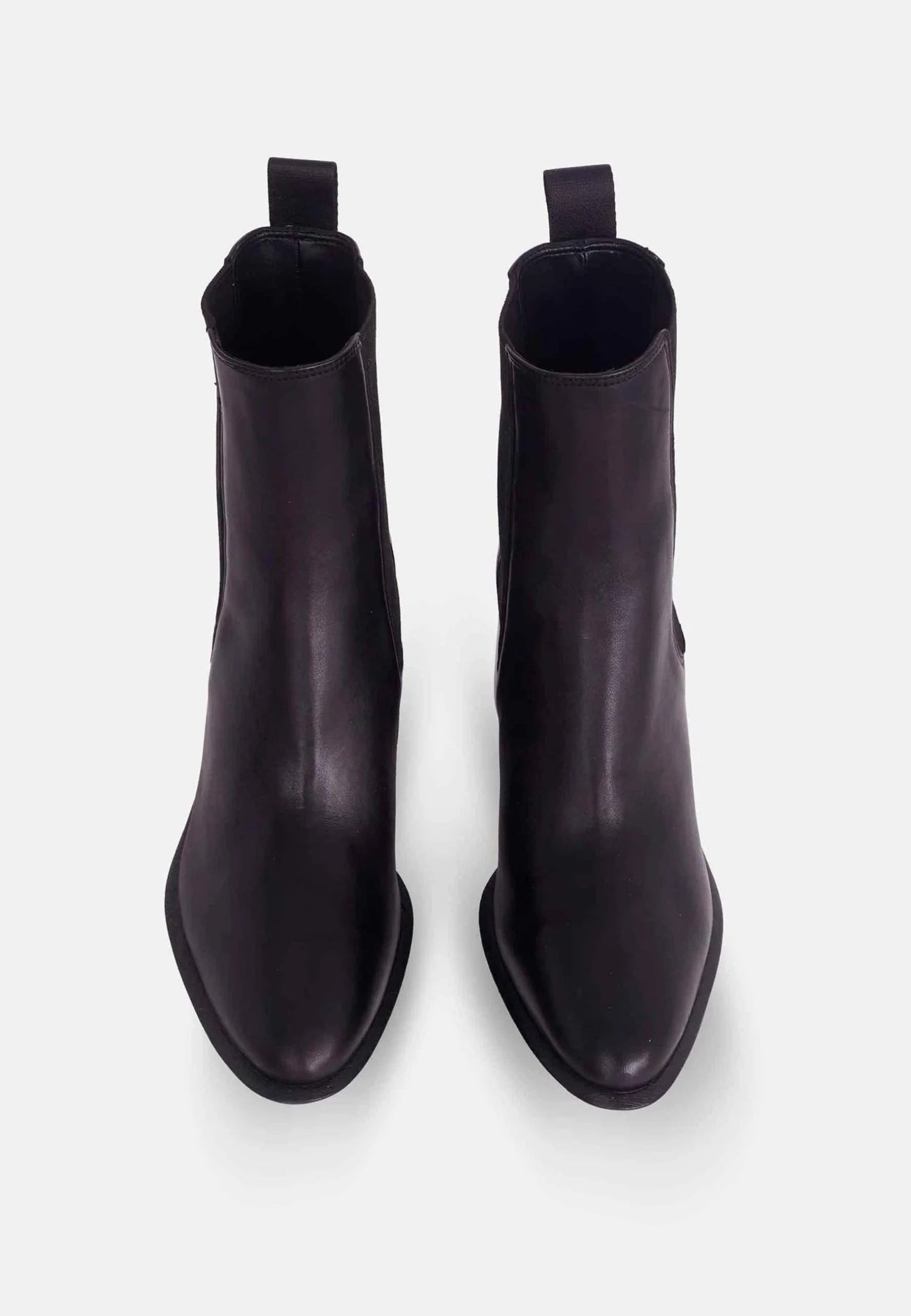 Bottines femme en cuir avec talon bloc 6,5 cm – Canna | Zachoo
