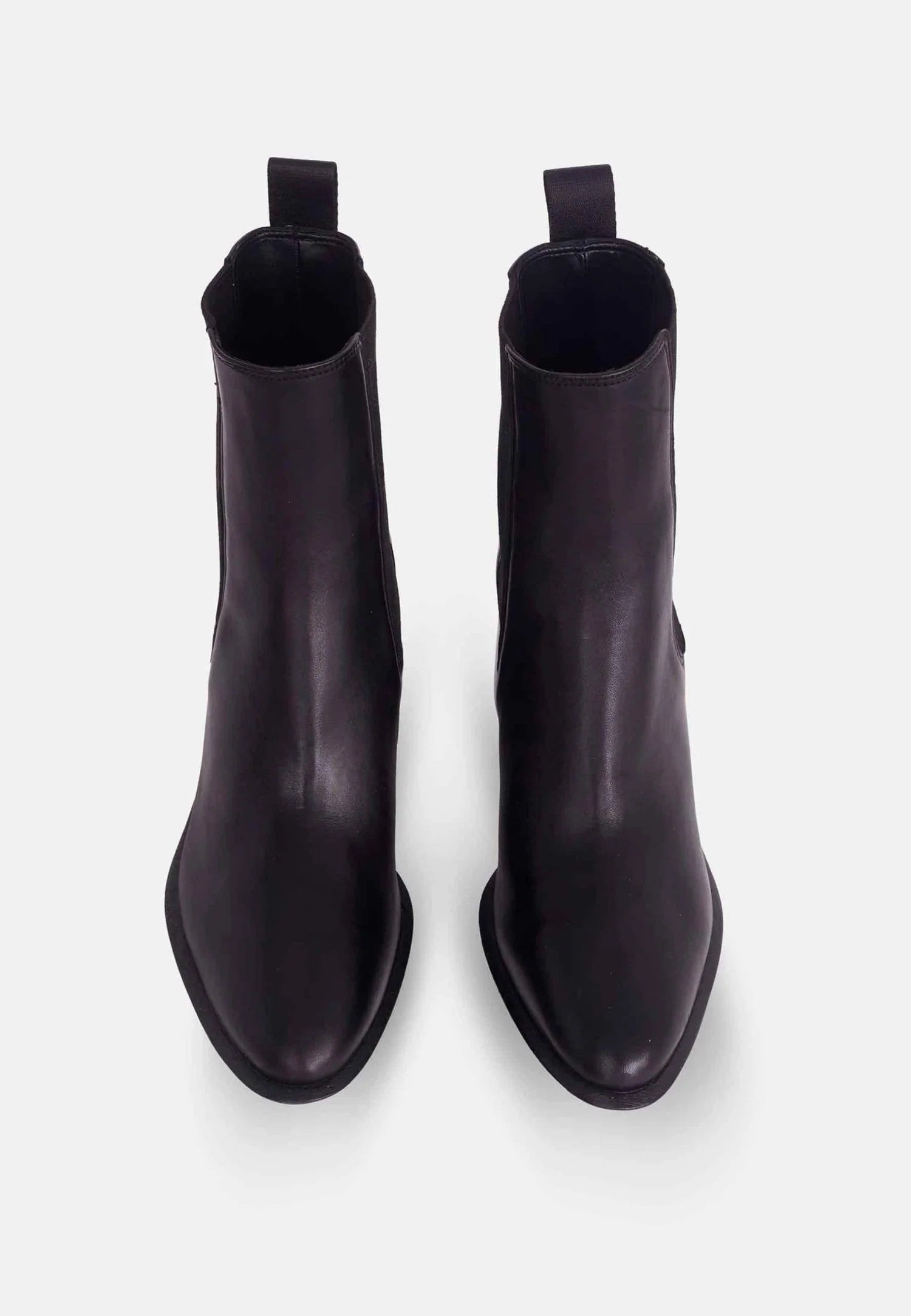 Bottines femme en cuir avec talon bloc 6,5 cm – Canna | Zachoo