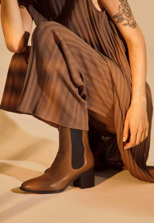 Bottine femme en cuir véritable – Novera | Zachoo