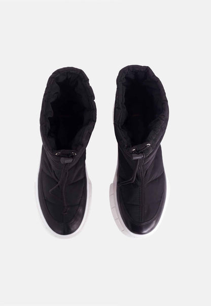 Bottes femme d’hiver en nylon noir – Andira | Zachoo