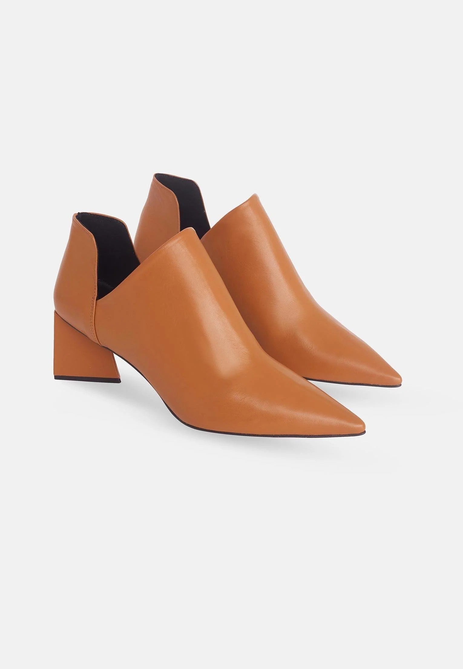 Bottines femme en cuir avec talon 6,3 cm – Maranta | Zachoo