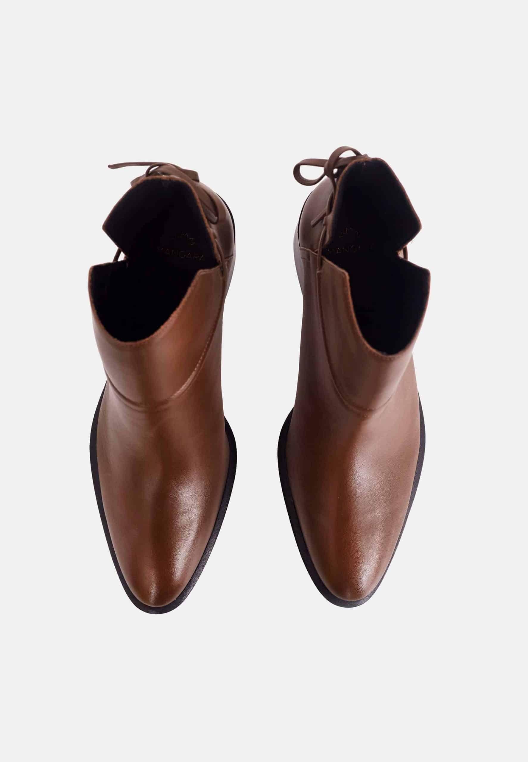 Bottines femme en cuir noir lisse - Tavira | Zachoo
