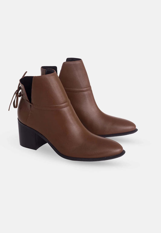 Bottines femme en cuir noir lisse - Tavira 41 | Zachoo