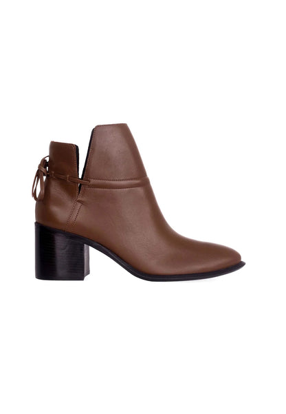 Bottines femme en cuir noir lisse - Tavira | Zachoo
