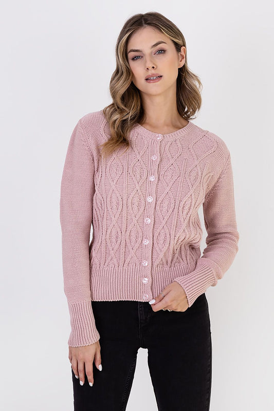 Cardigan Oravo Drapé rosé | Zachoo
