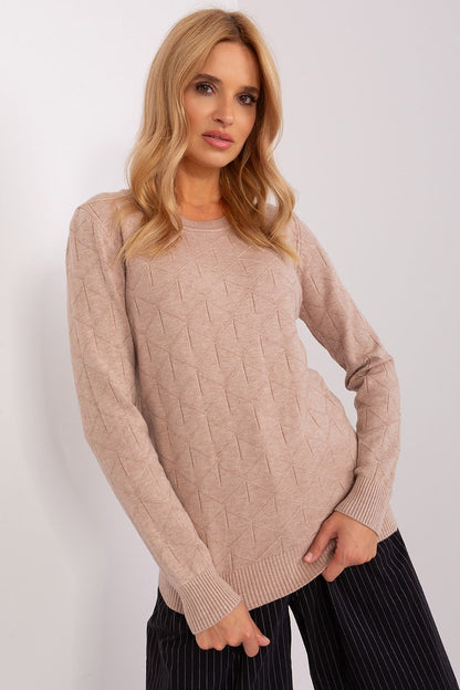Pull femme en coton – Calyra beige 2 universelle | Zachoo