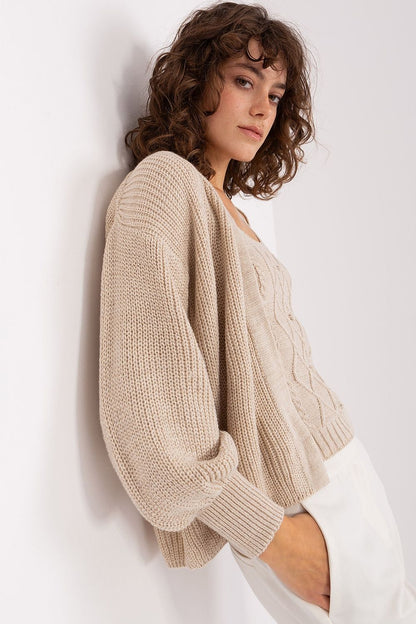 Cardigan et haut à bretelles CozyFlow beige universelle | Zachoo