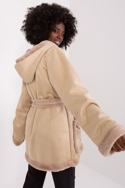 Manteau femme mi-long à capuche en coton – Nuala | Zachoo