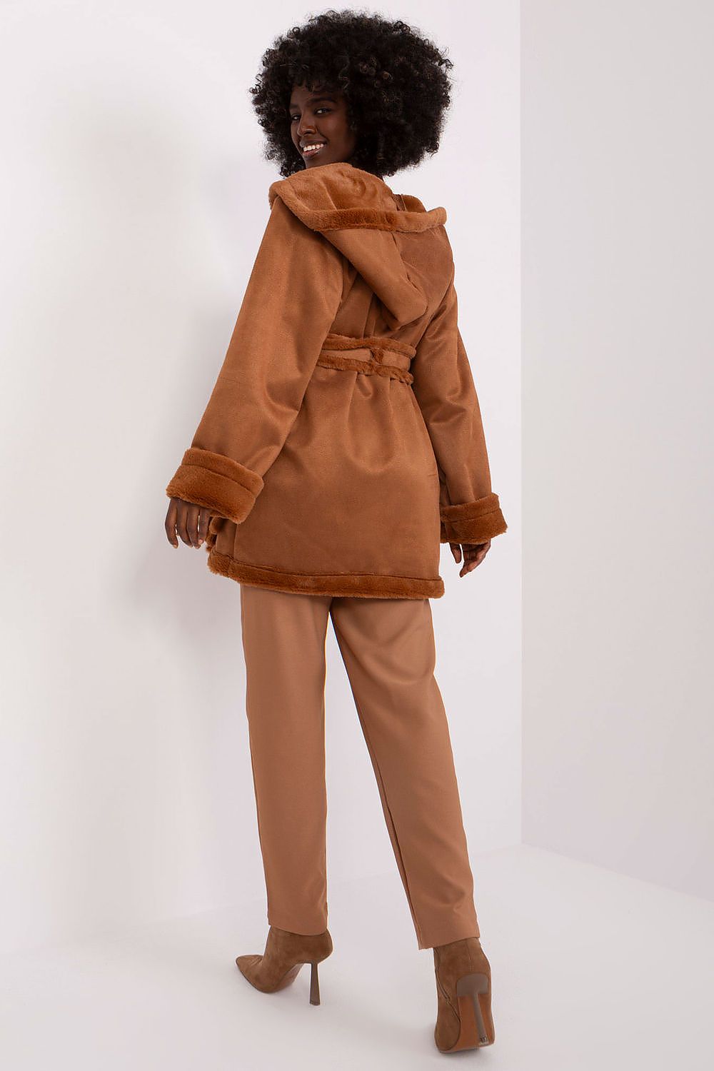Manteau femme mi-long à capuche en coton – Nuala | Zachoo