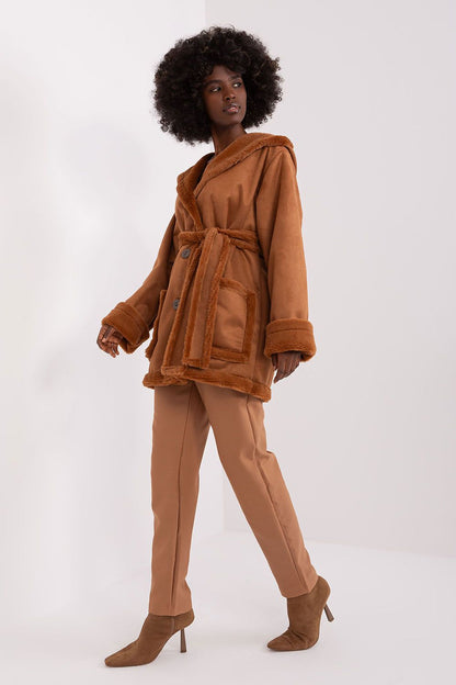 Manteau femme mi-long à capuche en coton – Nuala | Zachoo