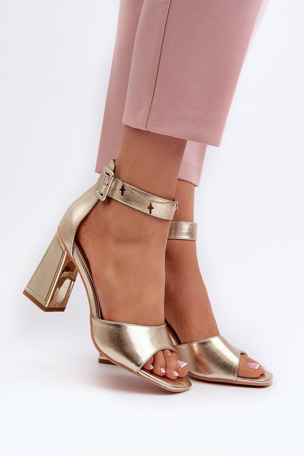 Sandales à talons Naoria Weave jaune | Zachoo