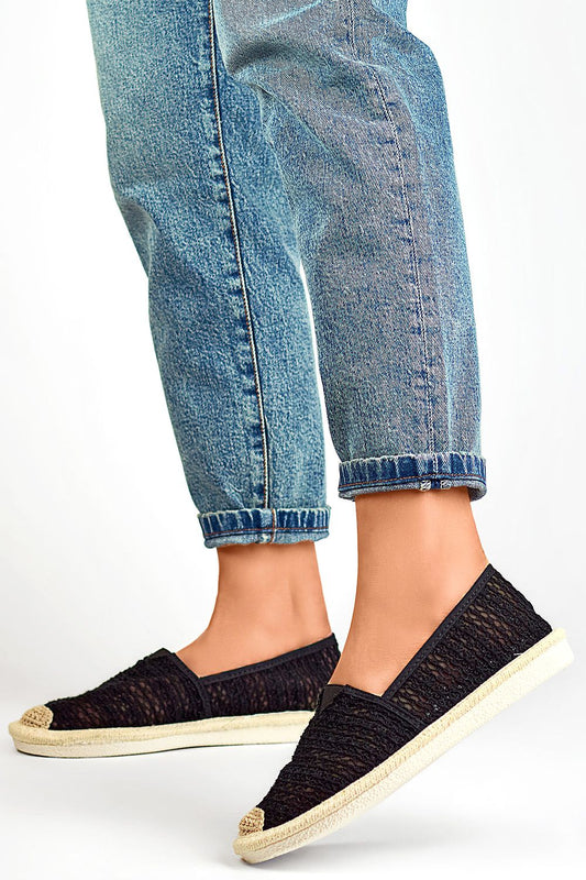 Espadrille légère et confortable en tissu pour femmes.