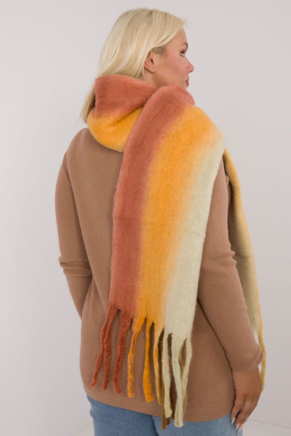 Écharpe femme en polyester avec pompons – Liora | Zachoo