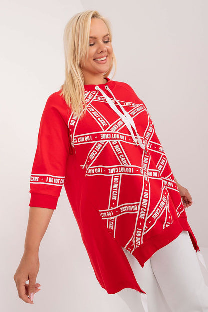 Chemisier grande taille Sarnelle rouge universelle | Zachoo