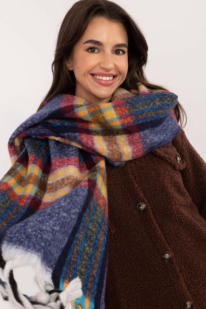 Foulard femme en polyester à carreaux – Amelya | Zachoo