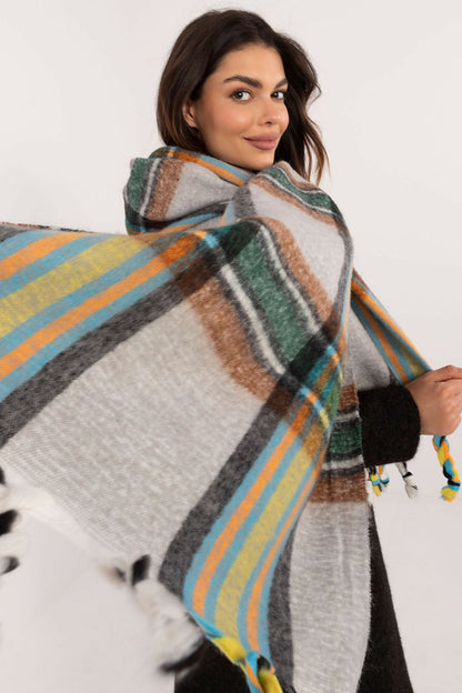 Foulard femme en polyester à carreaux – Amelya | Zachoo