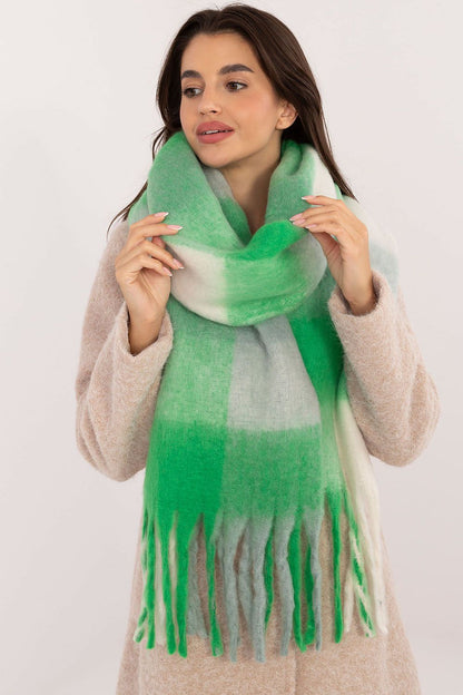 Foulard femme à carreaux – Carlezzia vert universelle | Zachoo