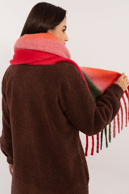 Écharpe femme en polyester avec pompons – Liora | Zachoo