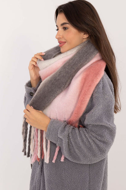 Écharpe femme en polyester avec pompons – Liora | Zachoo