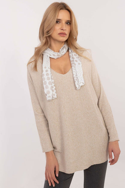 Chandail Velora beige 2 universelle | Zachoo