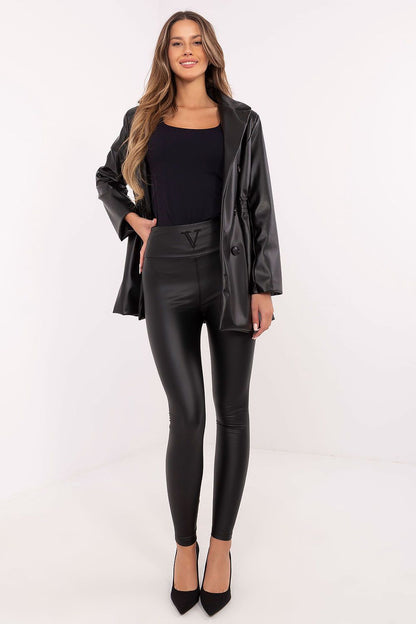 Leggings femme Nova CuirSkin noir | Zachoo