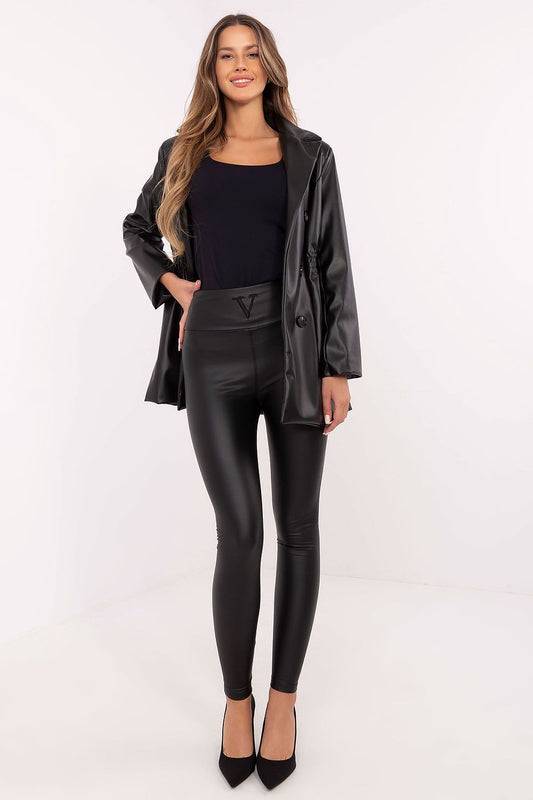 Leggings femme Nova CuirSkin noir | Zachoo