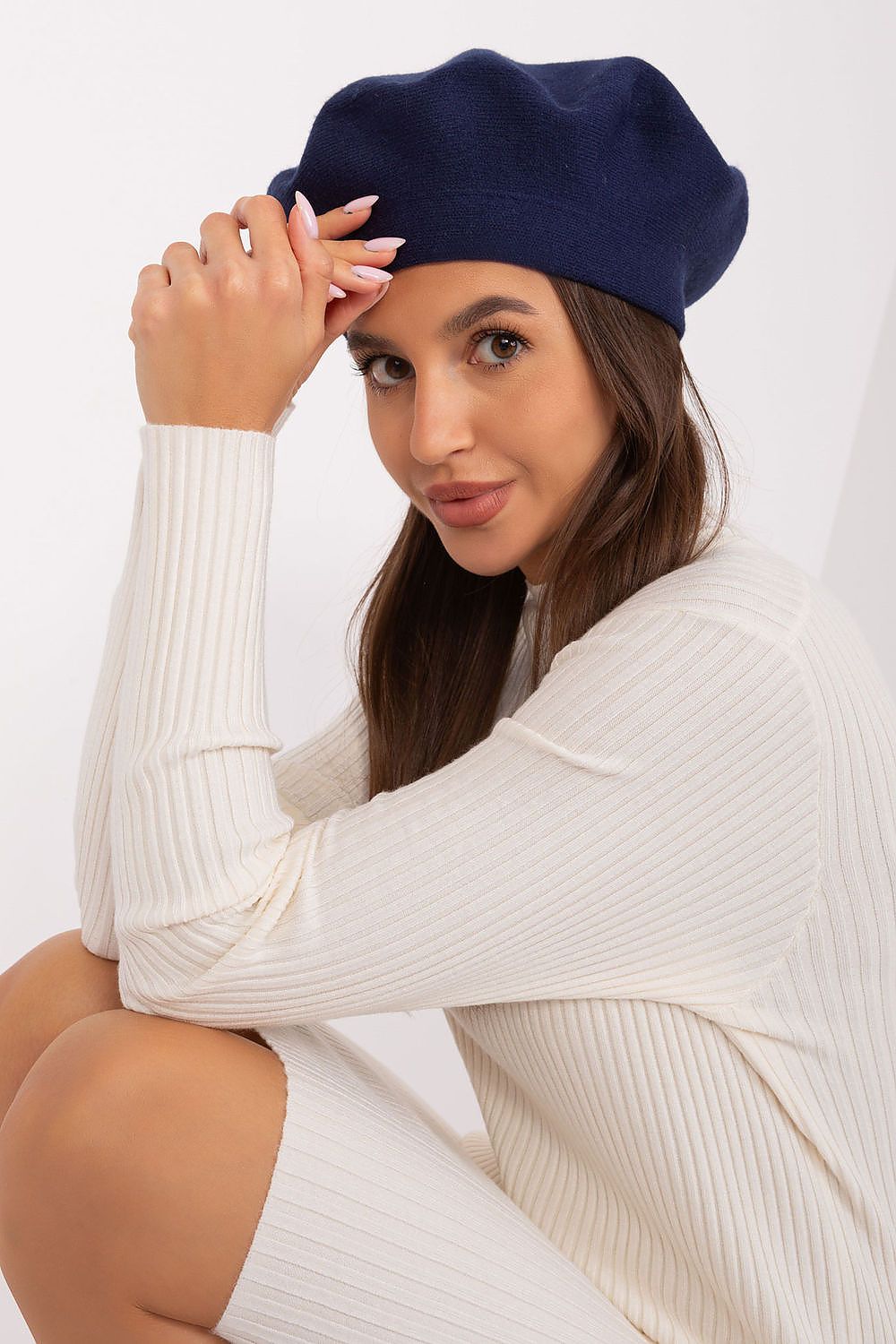 Béret Montera Cachemire bleu marine universelle | Zachoo