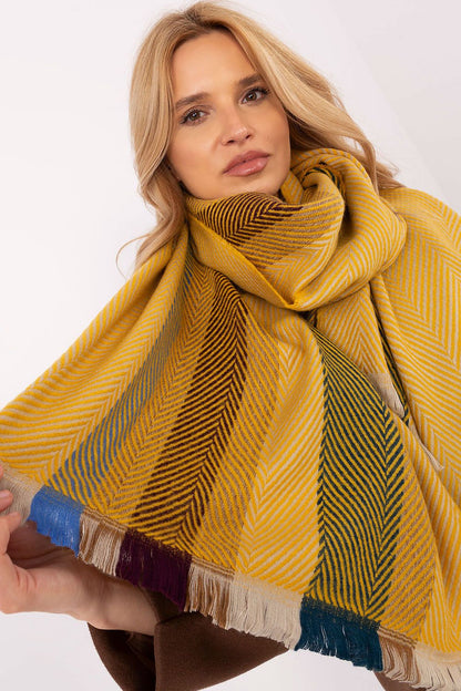 Écharpe femme en viscose à rayures – Nelya | Zachoo