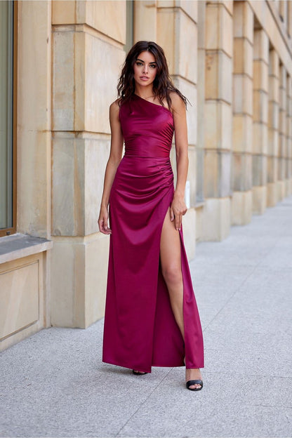 Robe longue satinée Inezava | Zachoo