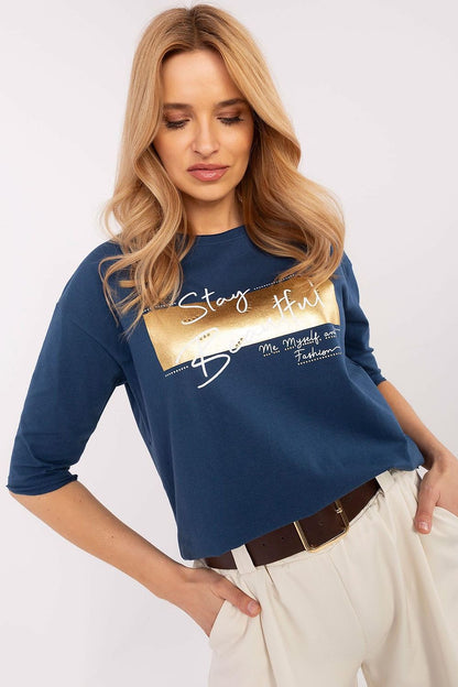 Chemisier femme en coton extensible – Calenya Soft bleu | Zachoo