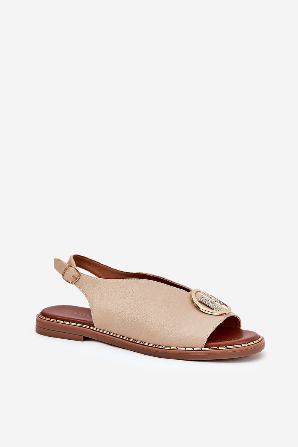 Sandales élégantes en simili cuir avec talon plat pour un confort optimal