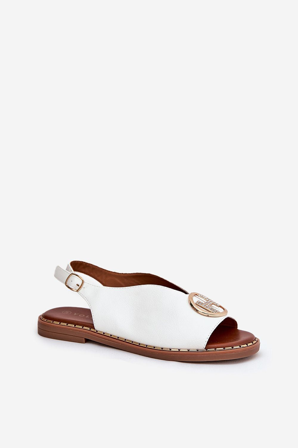 Sandales élégantes en simili cuir avec talon plat pour un confort optimal