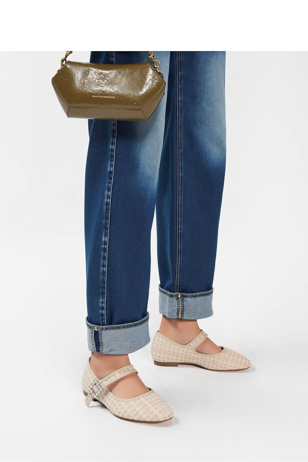 Ballerines en tweed élégantes et confortables, parfaites pour un look raffiné