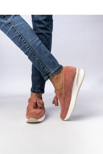 Mocassins en cuir suédé pour femmes, légers et faciles à enfiler, style mule.