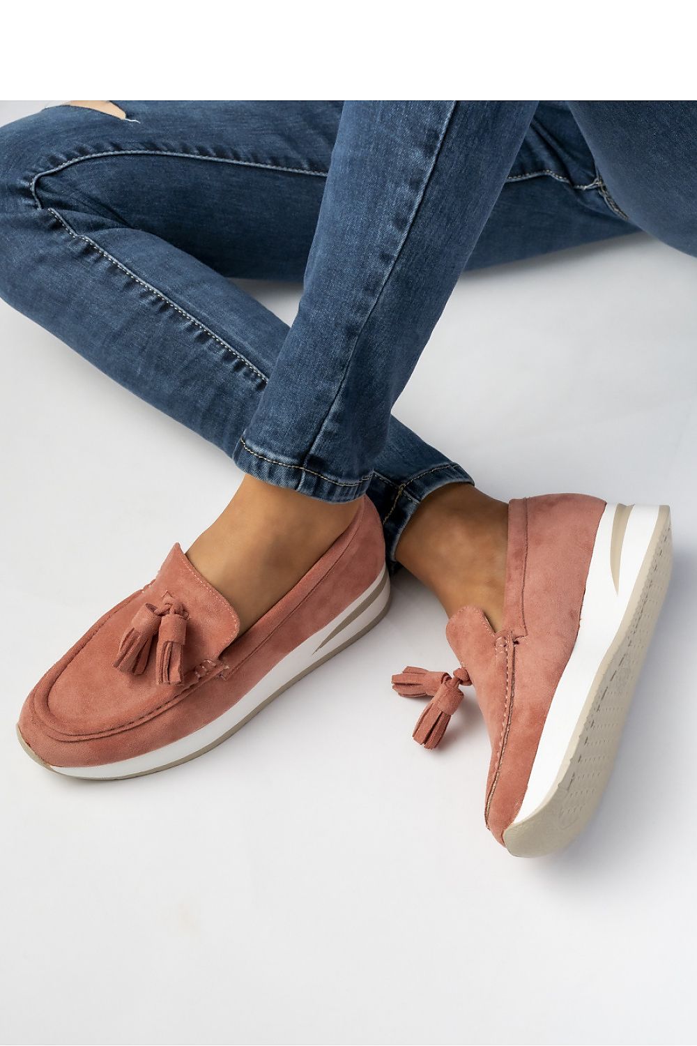Mocassins en cuir suédé pour femmes, légers et faciles à enfiler, style mule.